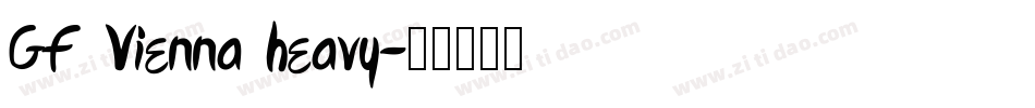 GF Vienna heavy字体转换